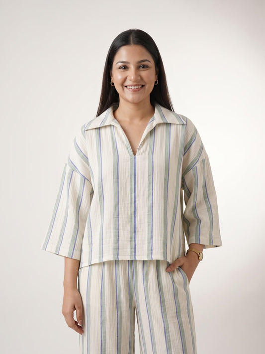 The Reed Stripe Co ord - KAAHIRI