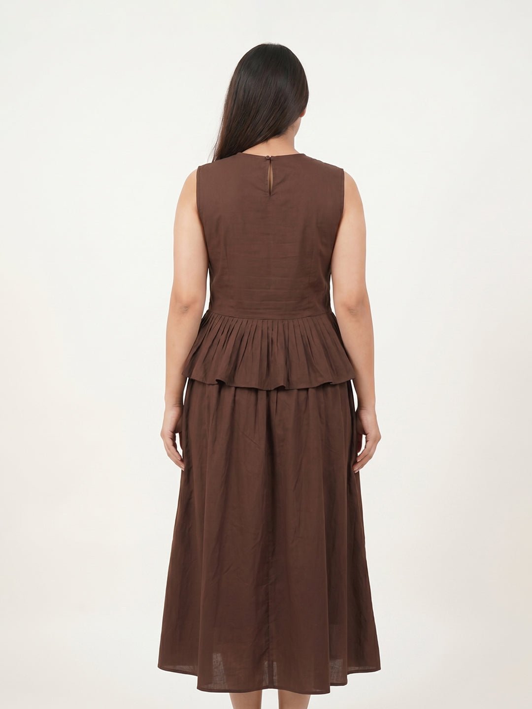 Brown Skirt Co-ord set - KAAHIRI