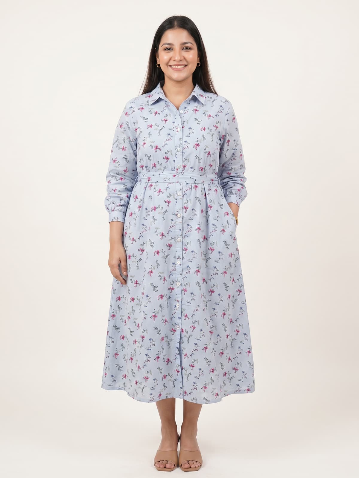 The Bloom Shirt Dress - KAAHIRI