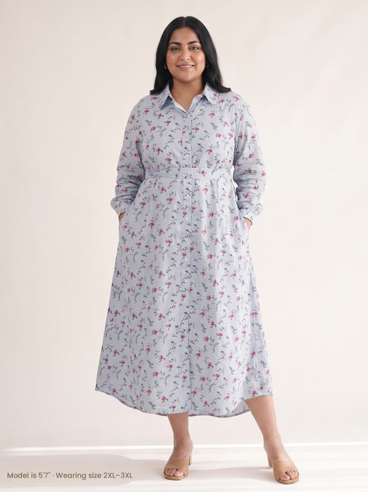 The Bloom Shirt Dress - KAAHIRI