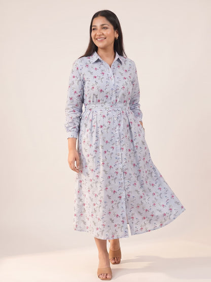 The Bloom Shirt Dress - KAAHIRI