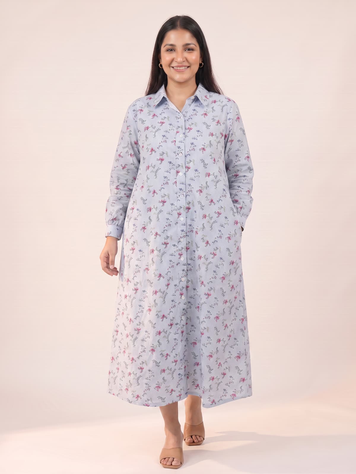 The Bloom Shirt Dress - KAAHIRI