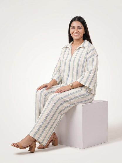 The Reed Stripe Co ord - KAAHIRI