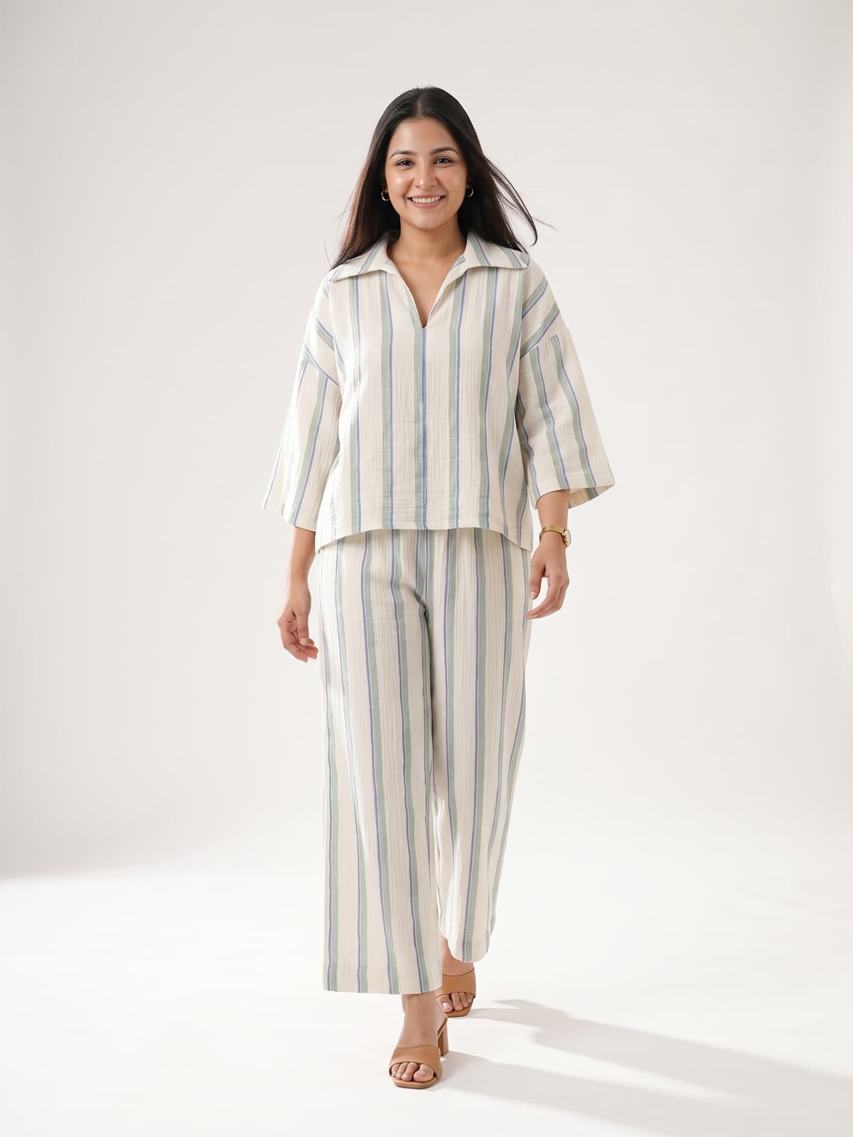 The Reed Stripe Co ord - KAAHIRI