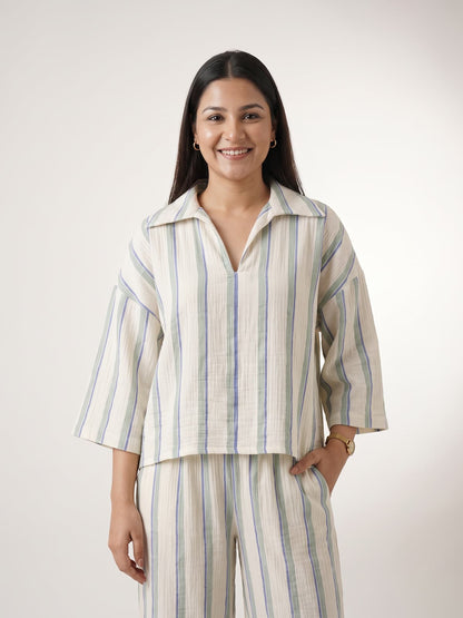 The Reed Stripe Co ord - KAAHIRI